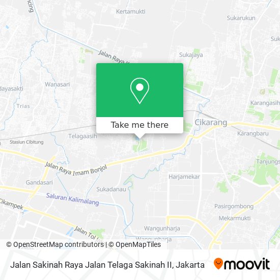 Jalan Sakinah Raya Jalan Telaga Sakinah II map