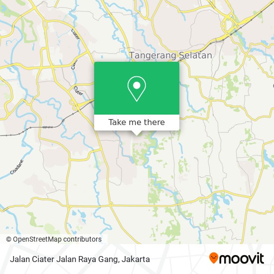 Jalan Ciater Jalan Raya Gang map