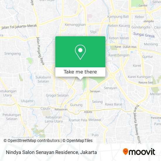 Nindya Salon Senayan Residence map