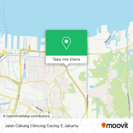 Jalan Cakung Cilincing Cacing 5 map