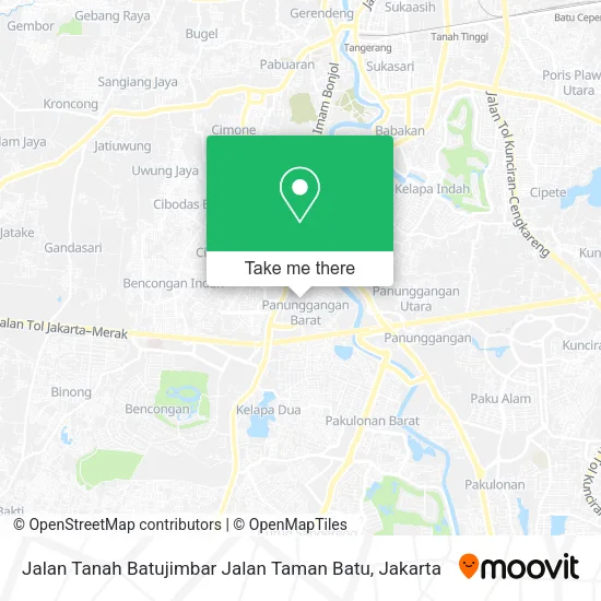 Jalan Tanah Batujimbar Jalan Taman Batu map