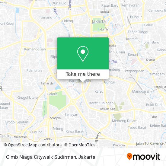 Cimb Niaga Citywalk Sudirman map