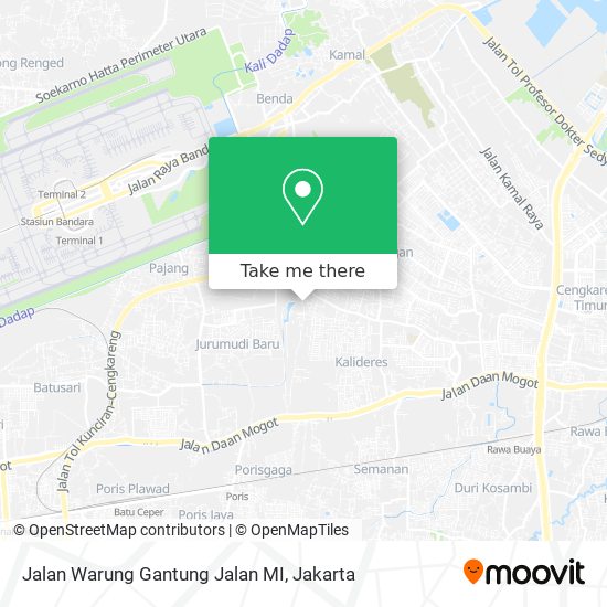 Jalan Warung Gantung Jalan MI map