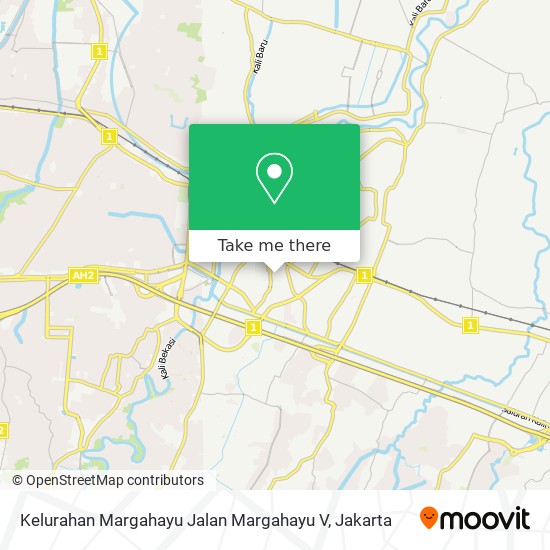 Kelurahan Margahayu Jalan Margahayu V map