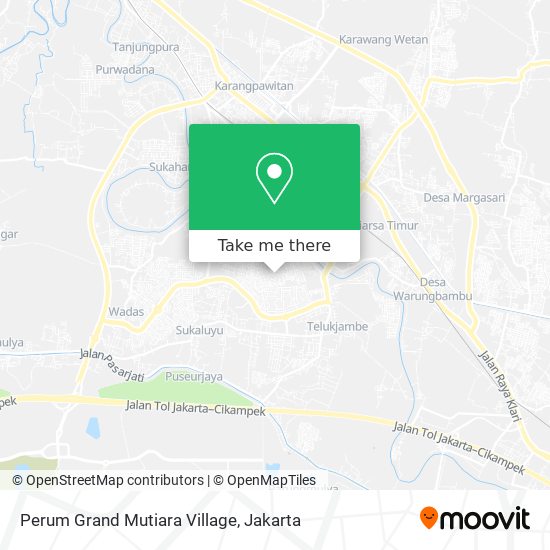 Perum Grand Mutiara Village map