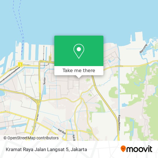 Kramat Raya Jalan Langsat 5 map