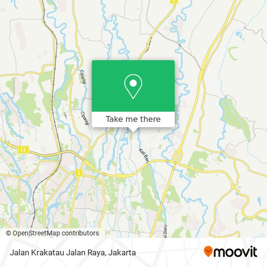 Jalan Krakatau Jalan Raya map