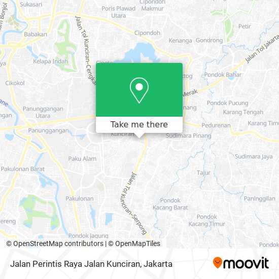 Jalan Perintis Raya Jalan Kunciran map