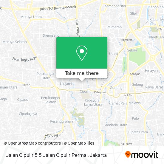 Jalan Cipulir 5 5 Jalan Cipulir Permai map