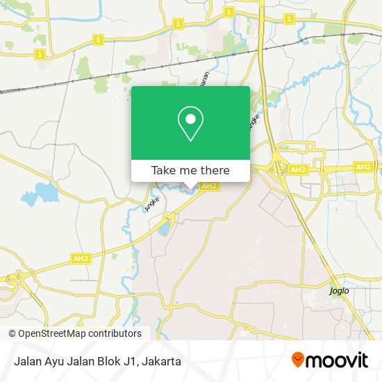 Jalan Ayu Jalan Blok J1 map