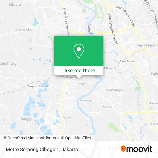 Metro Serpong Cibogo 1 map