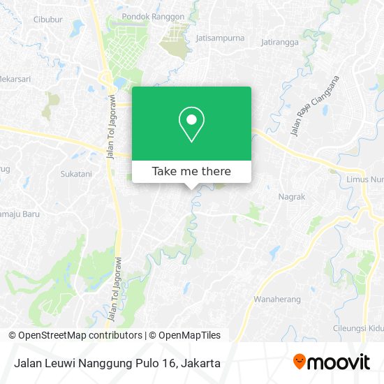 Jalan Leuwi Nanggung Pulo 16 map