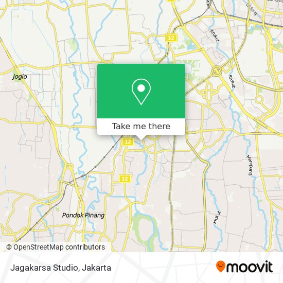 Jagakarsa Studio map