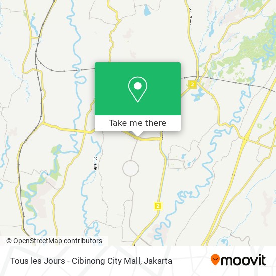 Tous les Jours - Cibinong City Mall map