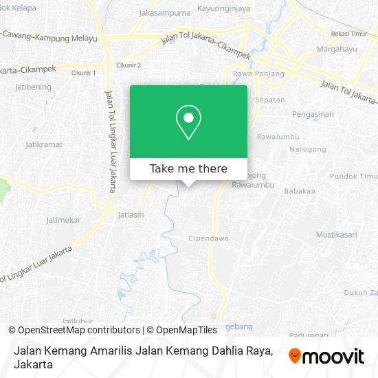 Jalan Kemang Amarilis Jalan Kemang Dahlia Raya map