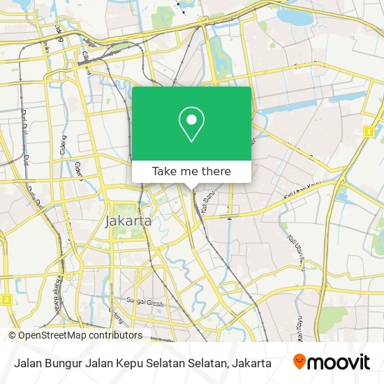 Jalan Bungur Jalan Kepu Selatan Selatan map