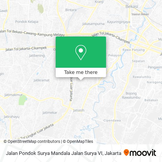 Jalan Pondok Surya Mandala Jalan Surya VI map