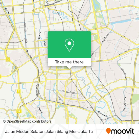 Jalan Medan Selatan Jalan Silang Mer map