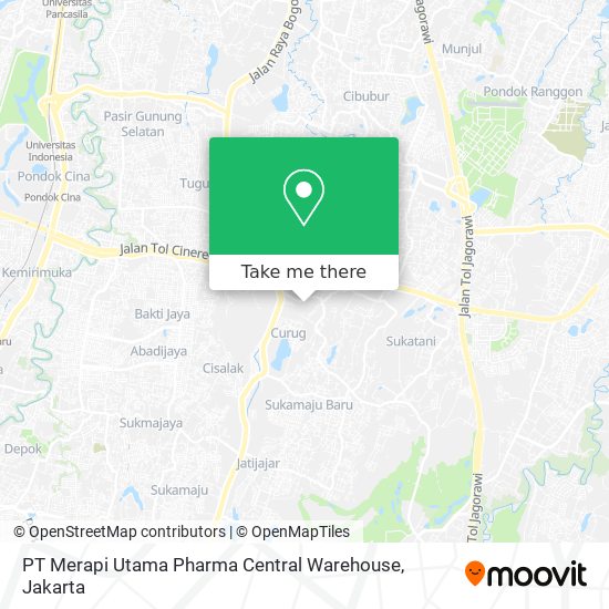 PT Merapi Utama Pharma Central Warehouse map