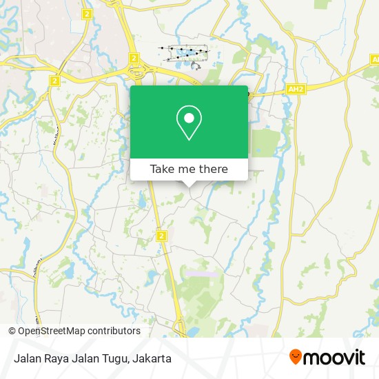 Jalan Raya Jalan Tugu map