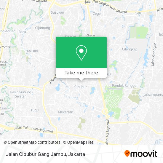 Jalan Cibubur Gang Jambu map