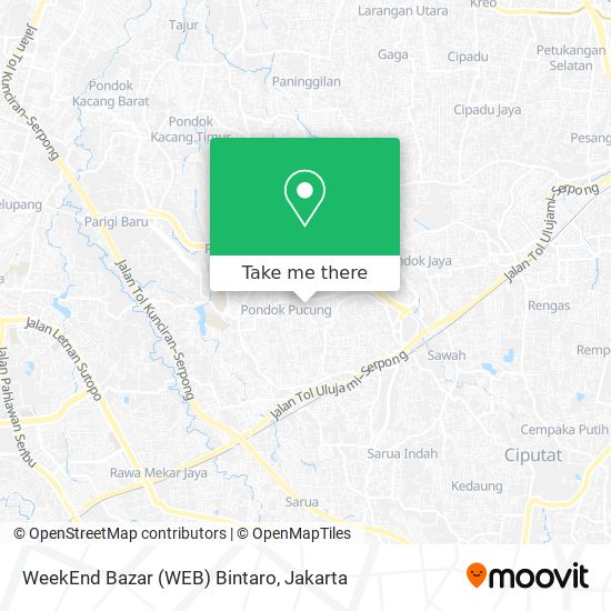 WeekEnd Bazar (WEB) Bintaro map