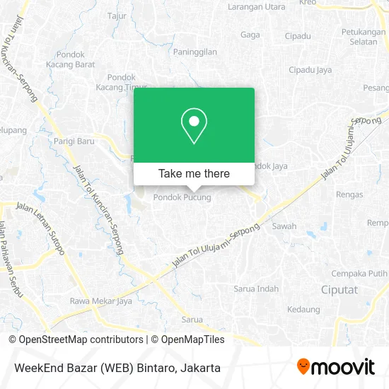 WeekEnd Bazar (WEB) Bintaro map