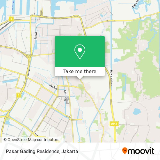 Pasar Gading Residence map