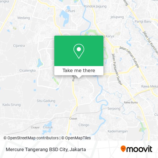 Mercure Tangerang BSD City map