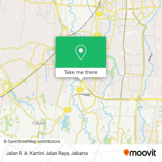 Jalan R. A. Kartini Jalan Raya map