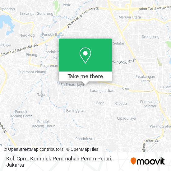 Kol. Cpm. Komplek Perumahan Perum Peruri map