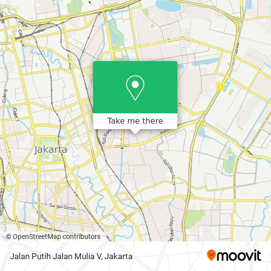 Jalan Putih Jalan Mulia V map