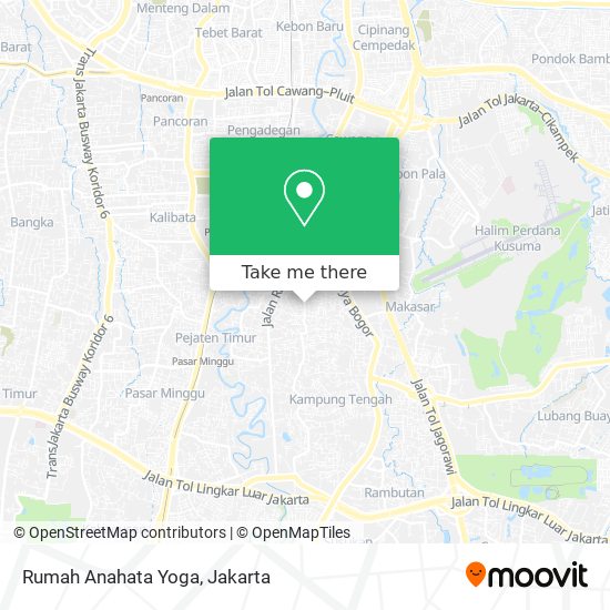 Rumah Anahata Yoga map