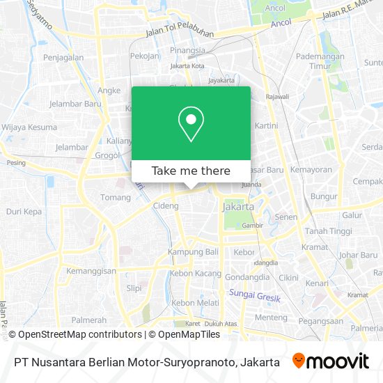 PT Nusantara Berlian Motor-Suryopranoto map