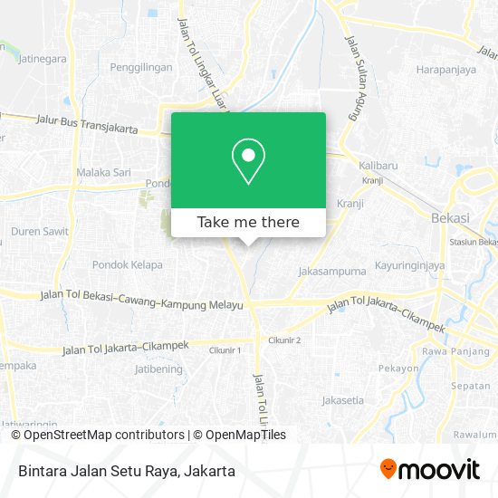 Bintara Jalan Setu Raya map