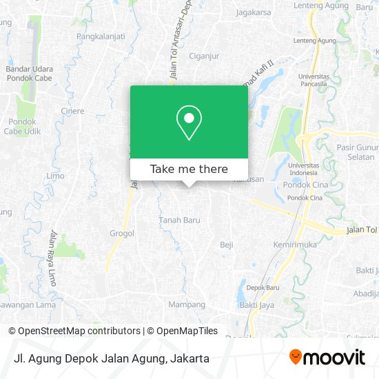 Jl. Agung Depok Jalan Agung map