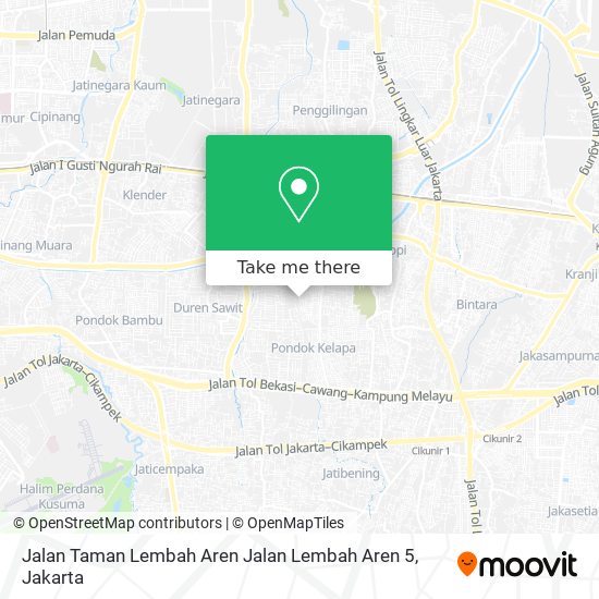 Jalan Taman Lembah Aren Jalan Lembah Aren 5 map