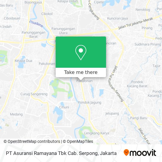 PT Asuransi Ramayana Tbk Cab. Serpong map