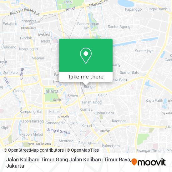 Jalan Kalibaru Timur Gang Jalan Kalibaru Timur Raya map