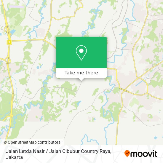 Jalan Letda Nasir / Jalan Cibubur Country Raya map