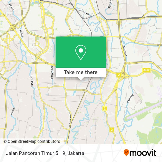 Jalan Pancoran Timur 5 19 map