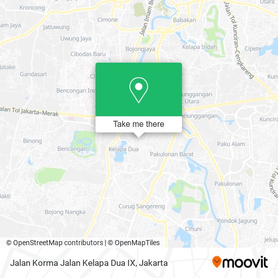 Jalan Korma Jalan Kelapa Dua IX map