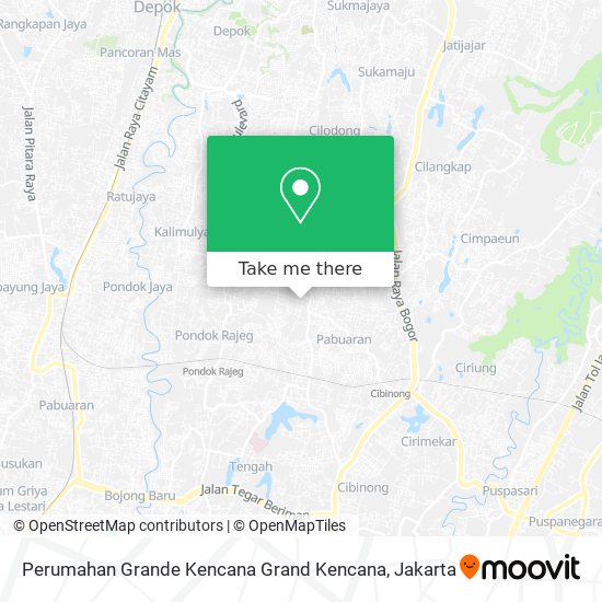 Perumahan Grande Kencana Grand Kencana map