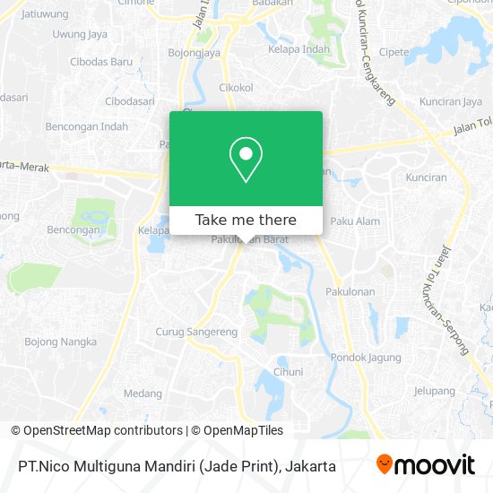 PT.Nico Multiguna Mandiri (Jade Print) map