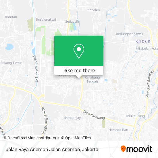 Jalan Raya Anemon Jalan Anemon map