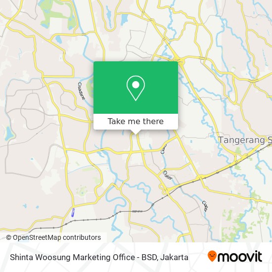 Shinta Woosung Marketing Office - BSD map