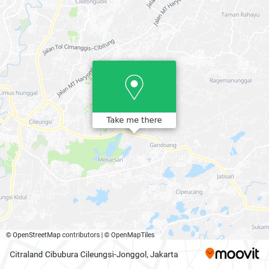 Citraland Cibubura Cileungsi-Jonggol map