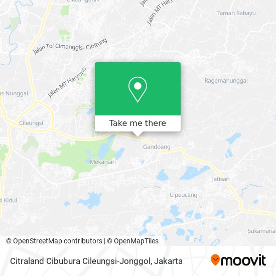 Citraland Cibubura Cileungsi-Jonggol map