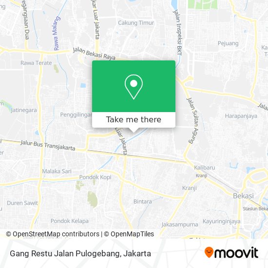 Gang Restu Jalan Pulogebang map
