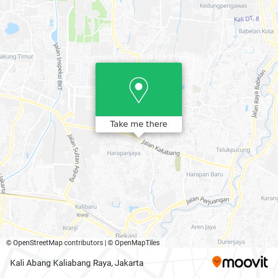 Kali Abang Kaliabang Raya map